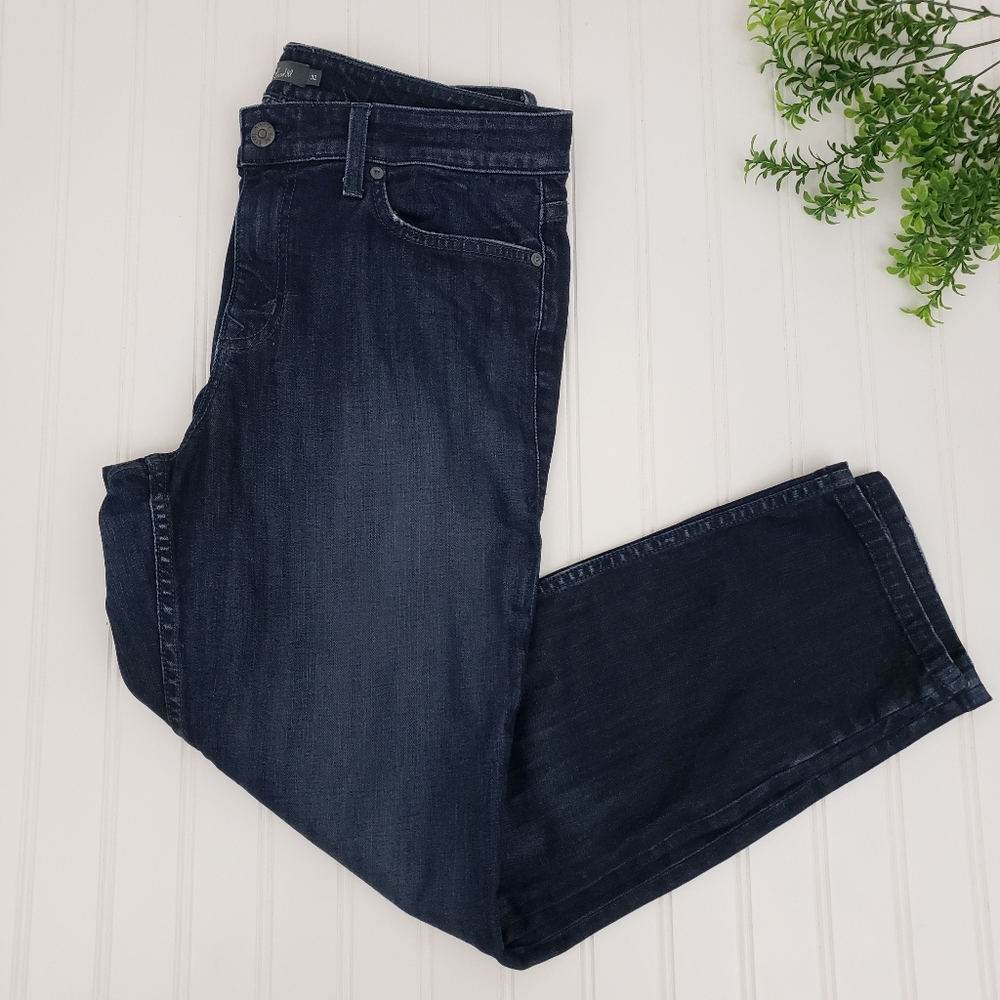 Level 99 Sienna Boyfriend Jeans Dark Wash Stretch Boho size 32